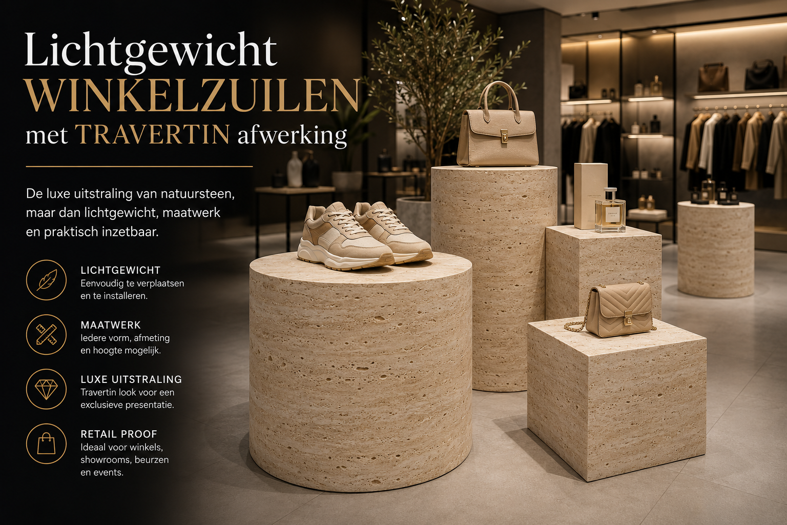 Travertin zuilen