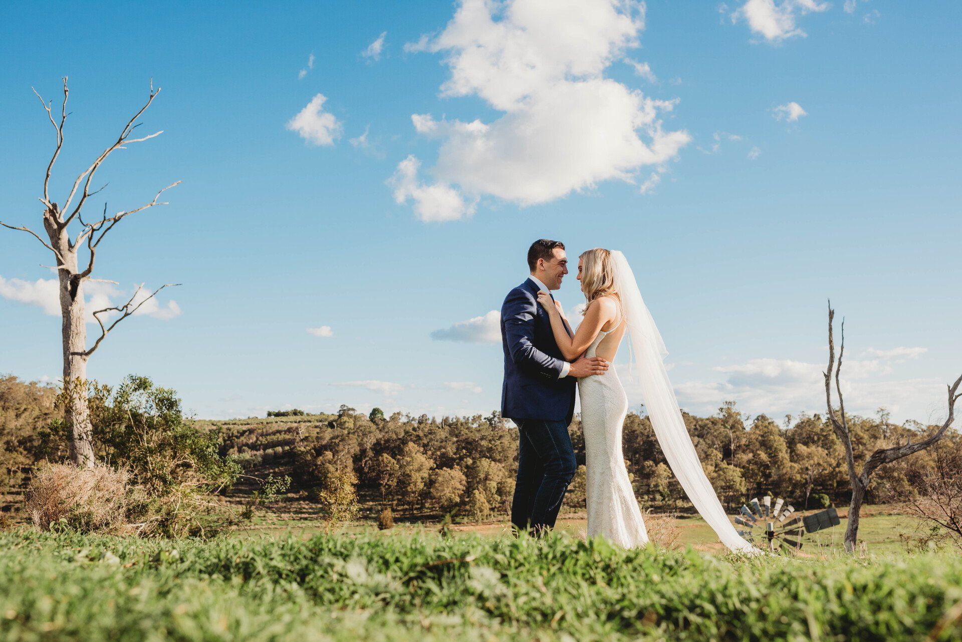Greenvalley Landscape Wedding Photo in Long Grass