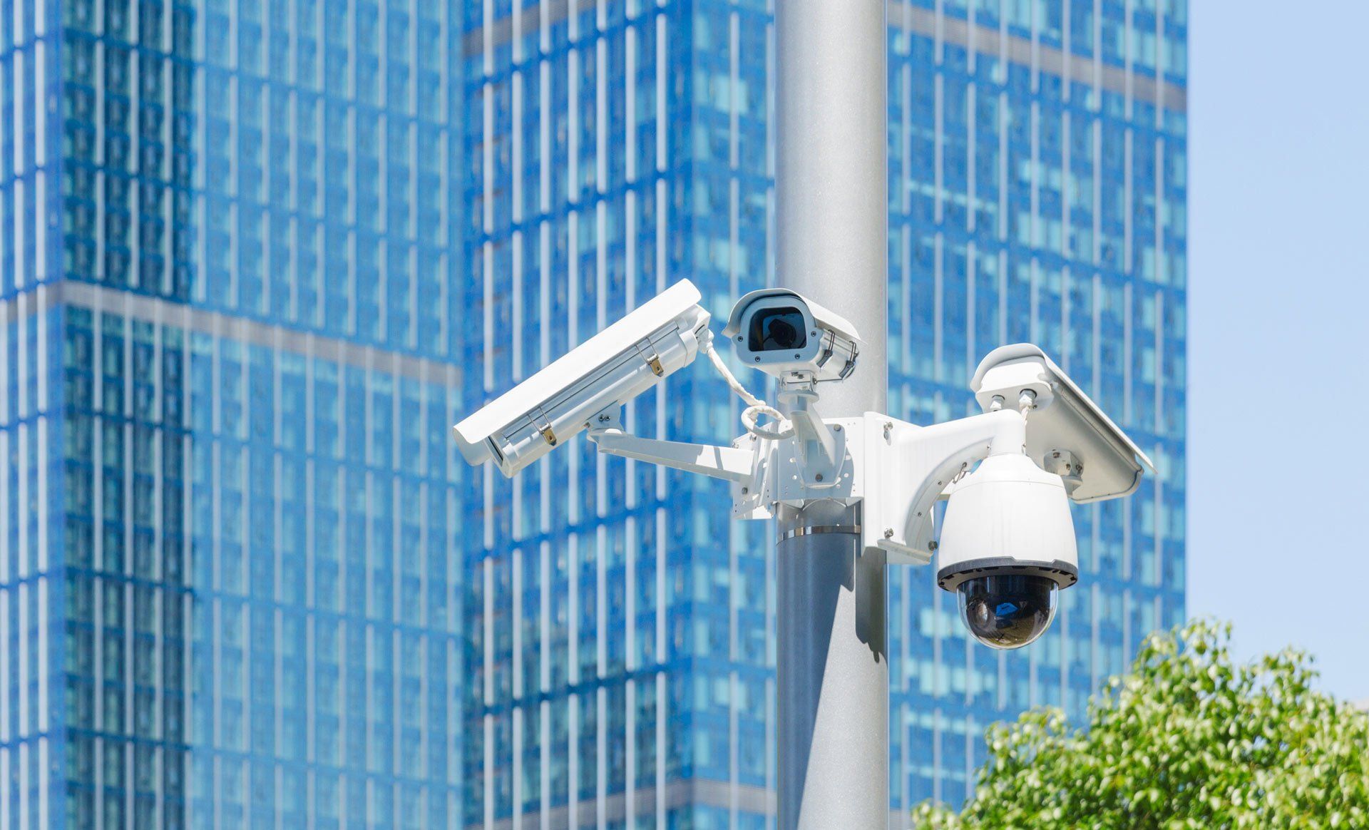 Surveillance Camera with Modern Buildings on Background | Mildura, Vic | Fort Protective Services