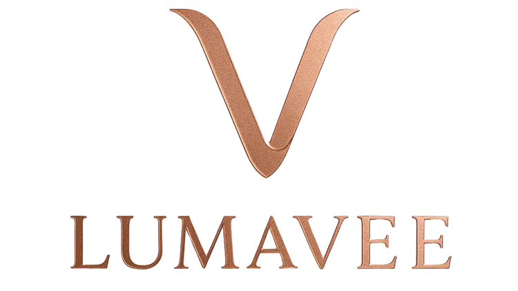 Logo for Lumavee, featuring a copper-colored