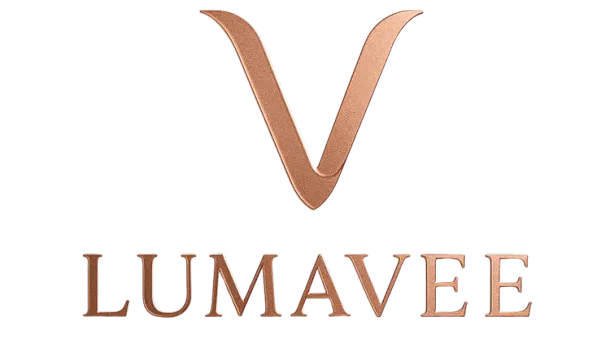 Logo for Lumavee, featuring a copper-colored