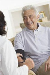 Man with Doctor, In-Home Health Care in Canton, MA