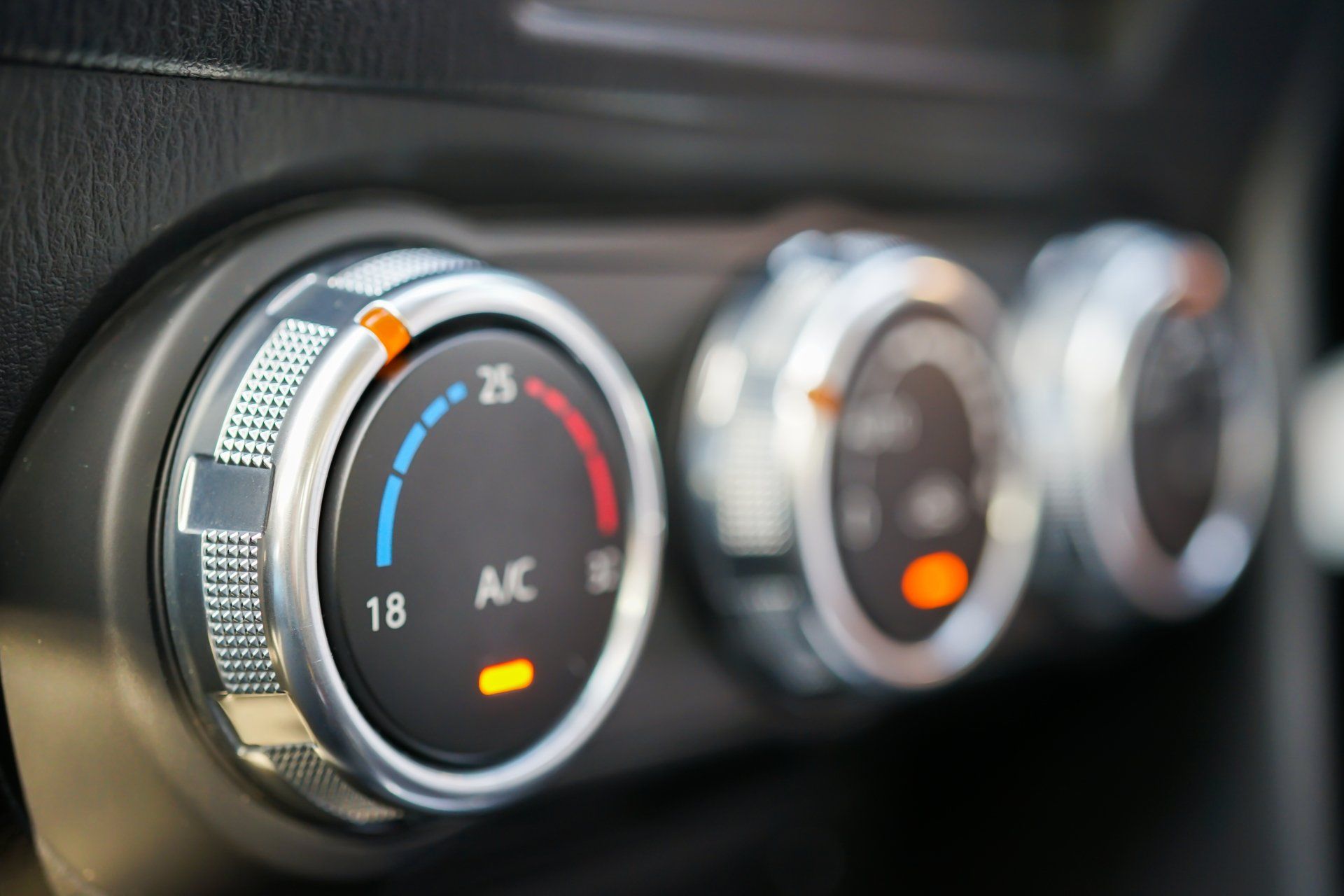 Car air conditioning dashboard