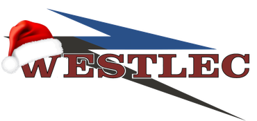 The westlec logo has a lightning bolt on it.