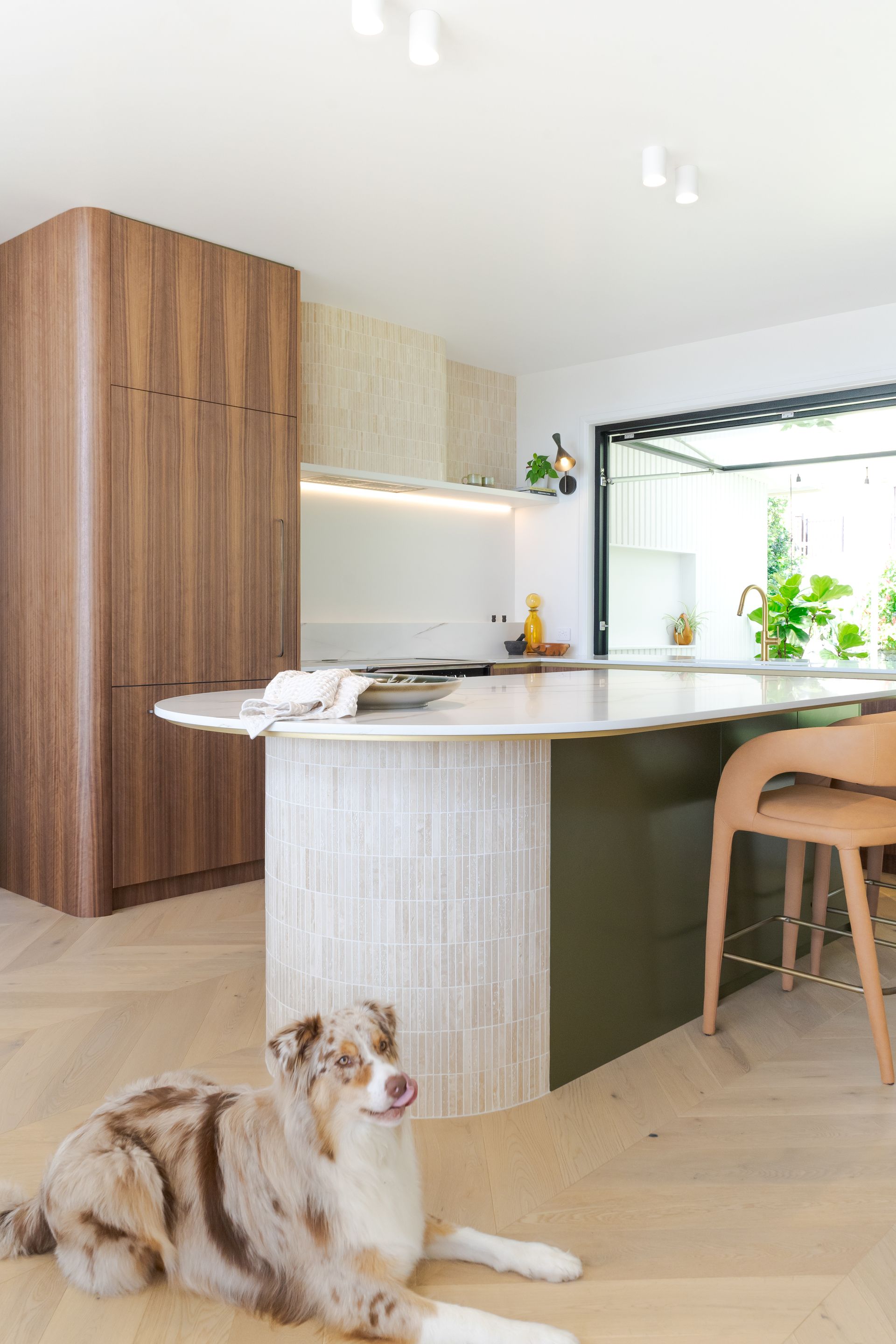 Mid Century modern custom kitchen design by our Vista Kitchens dream kitchens Newcastle team