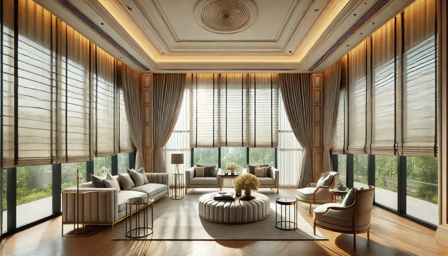 Custom Window Coverings for Oversized Glass Doors