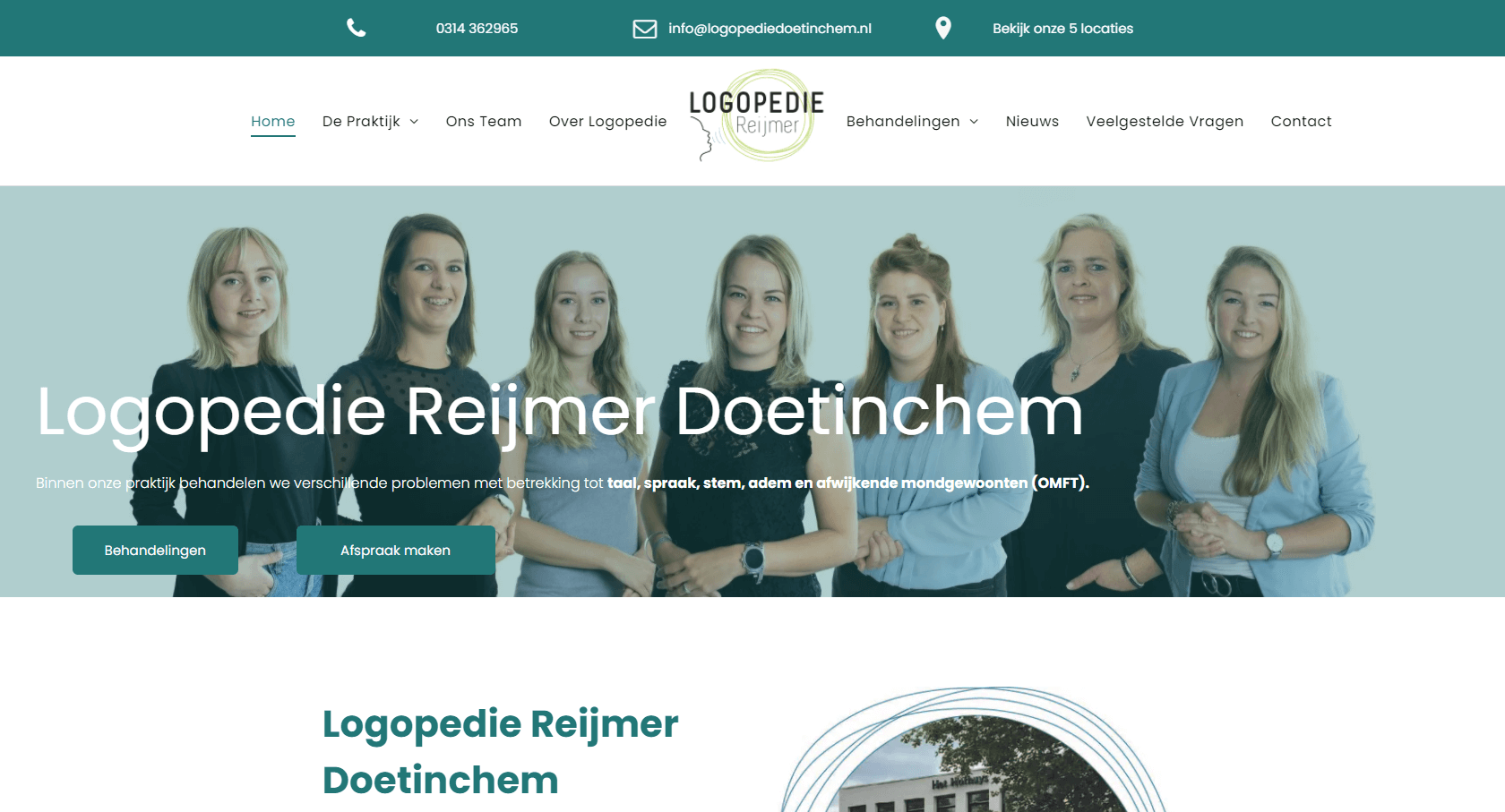 Screenshot Logopedie Reijmer