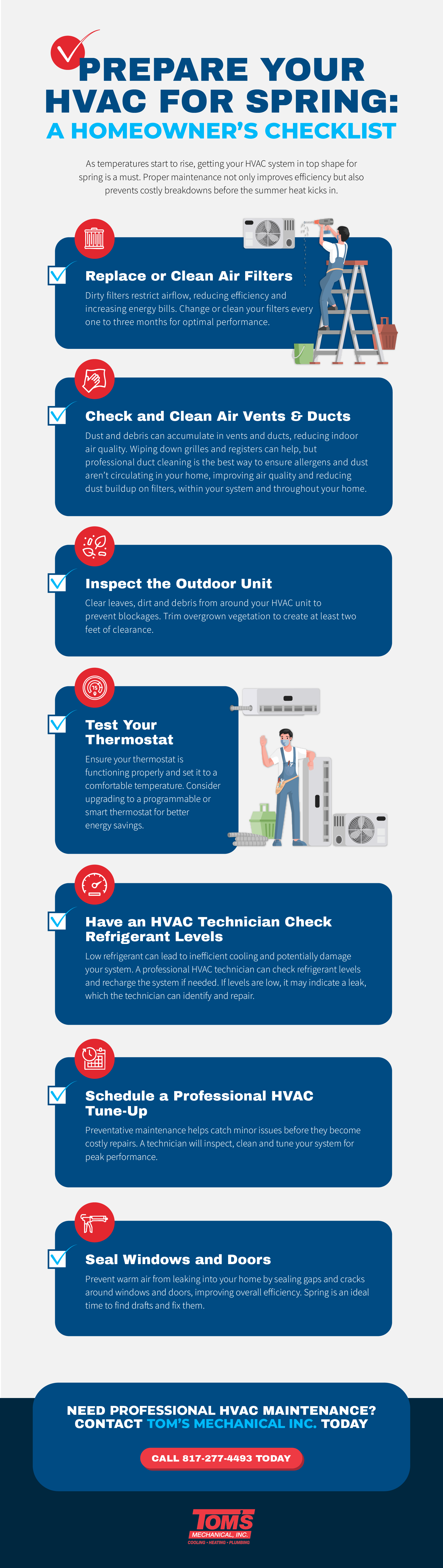 prepare HVAC unit for summer in the spring