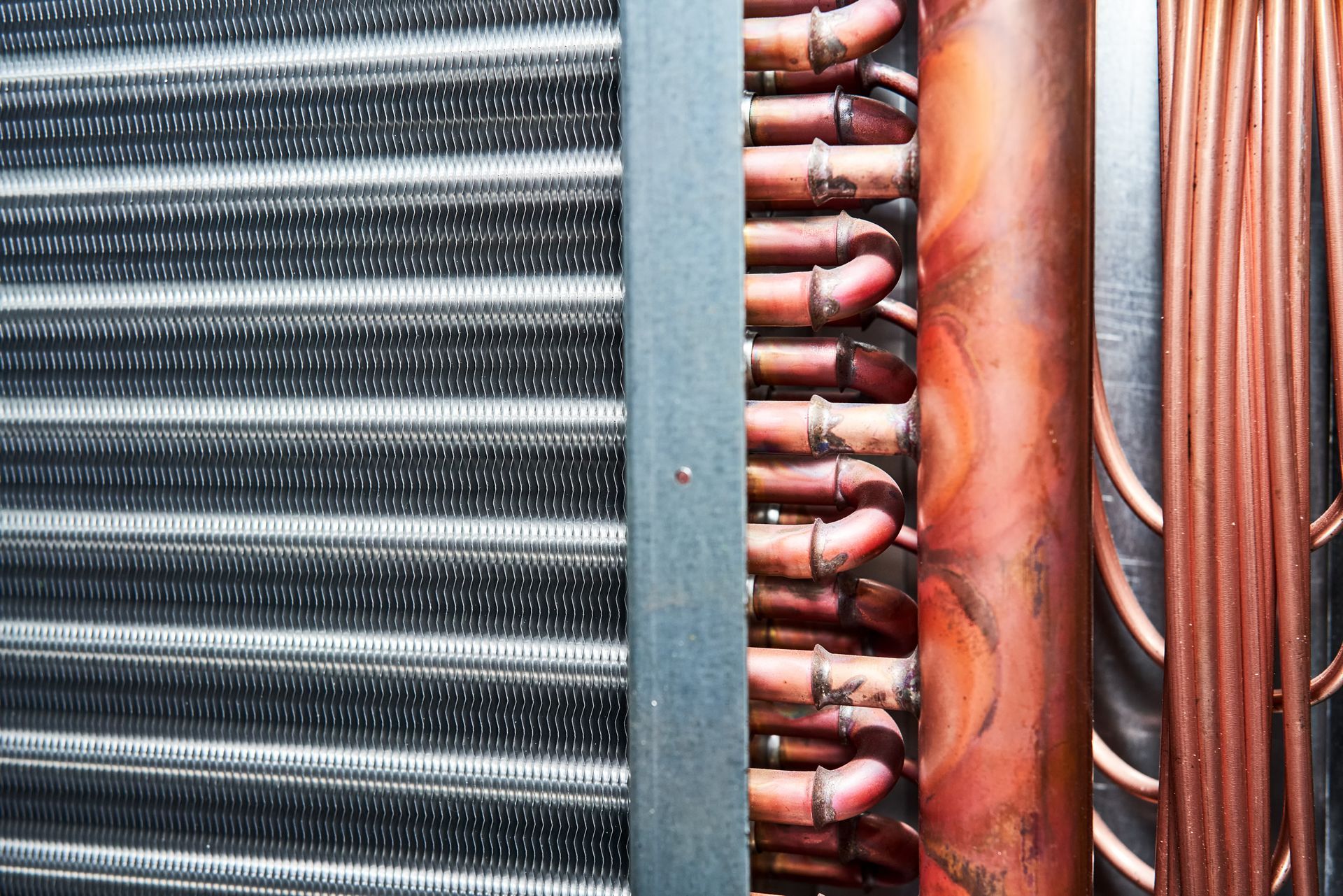 copper coils and condensate coils cleaned on an HVAC