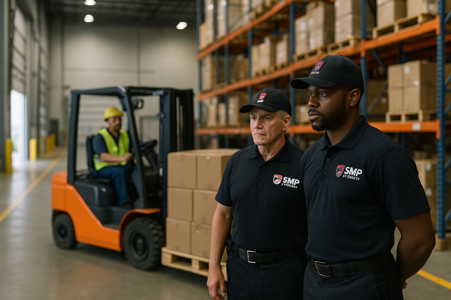 CCTV cameras monitoring a Sioux Falls warehouse