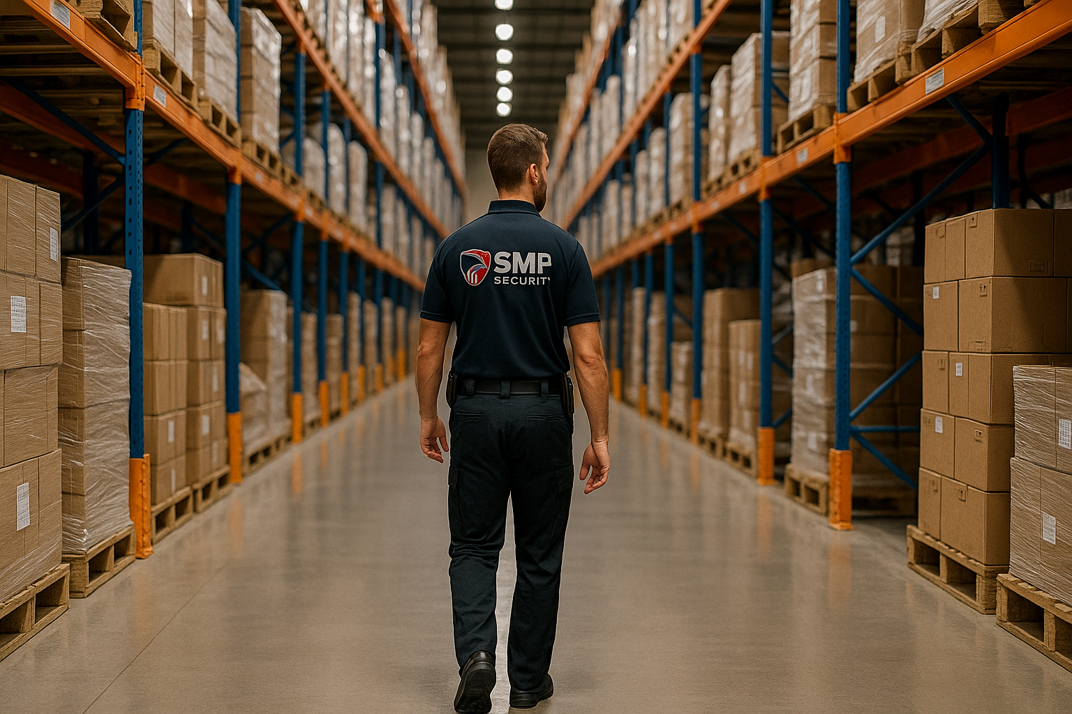 CCTV cameras monitoring a Sioux Falls warehouse