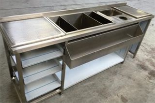 stainless steel basic kitchen unit