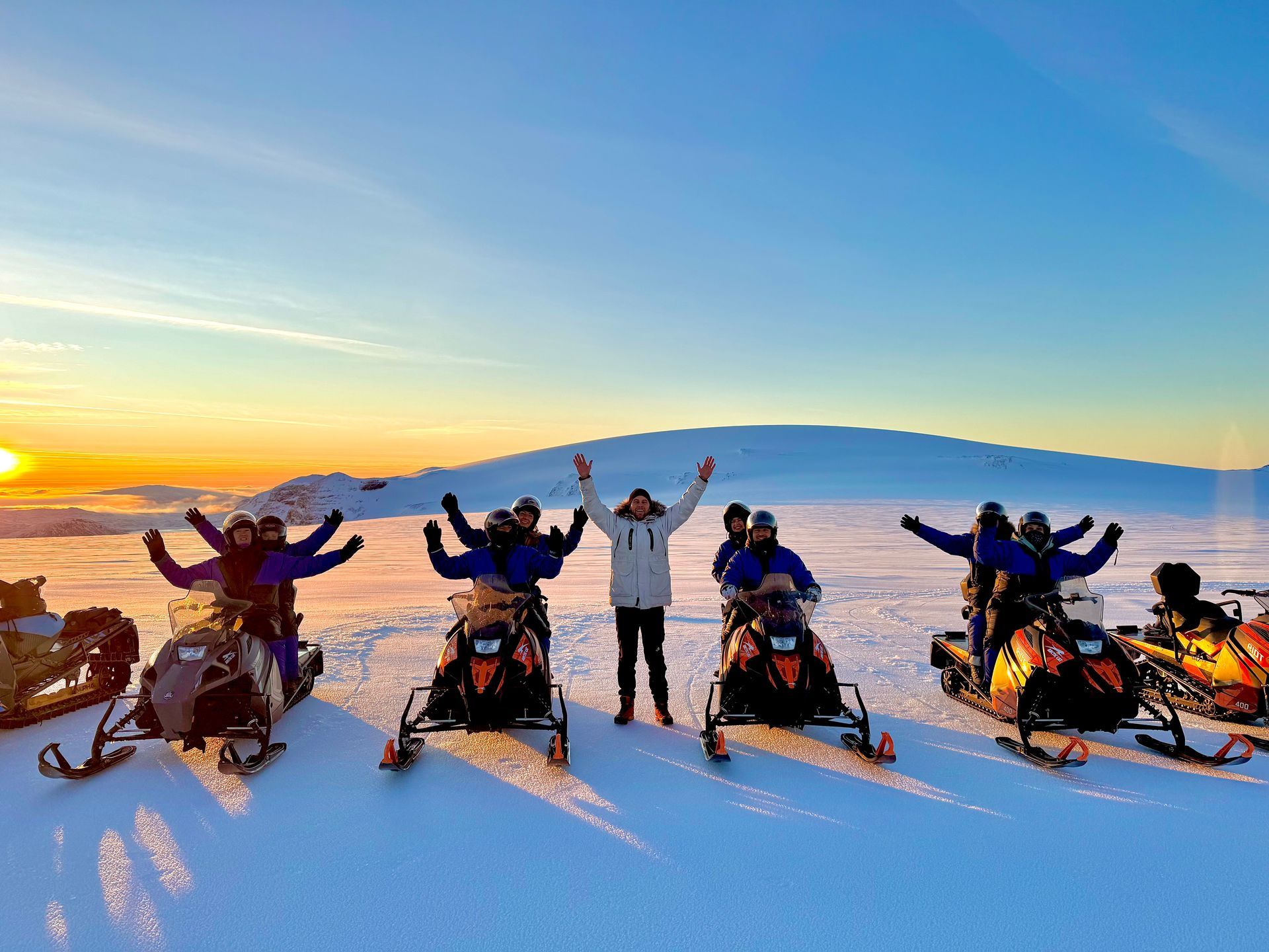 Snowmobile on Langjökull Glacier – Meet us in Húsafell