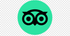 TripAdvisor logo: owl icon in a teal green circle.