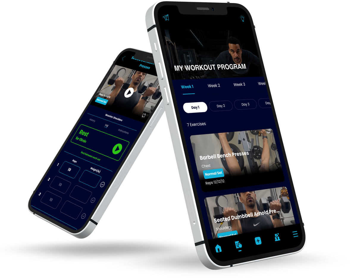 Two phones are sitting next to each other on a white surface.2