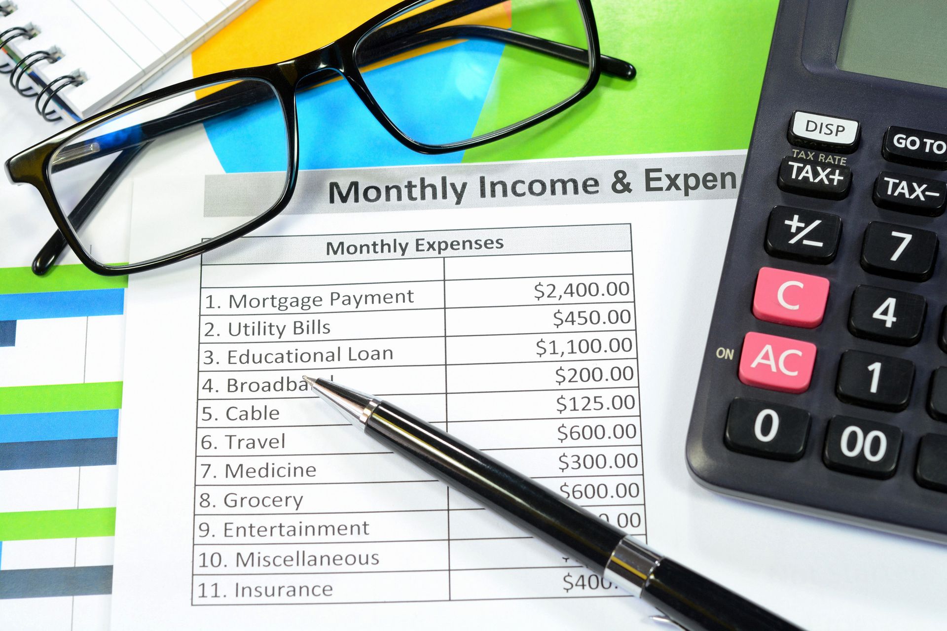 Managing Monthly Expenses — Fayetteville, NC — Angels' Taxes