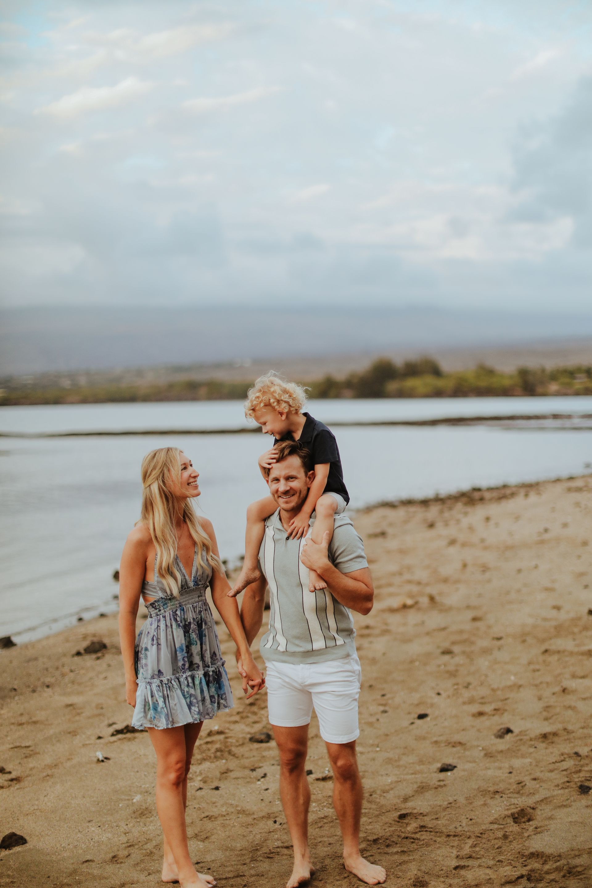 Darcie Brown with her husband and dog hiking in Sedona