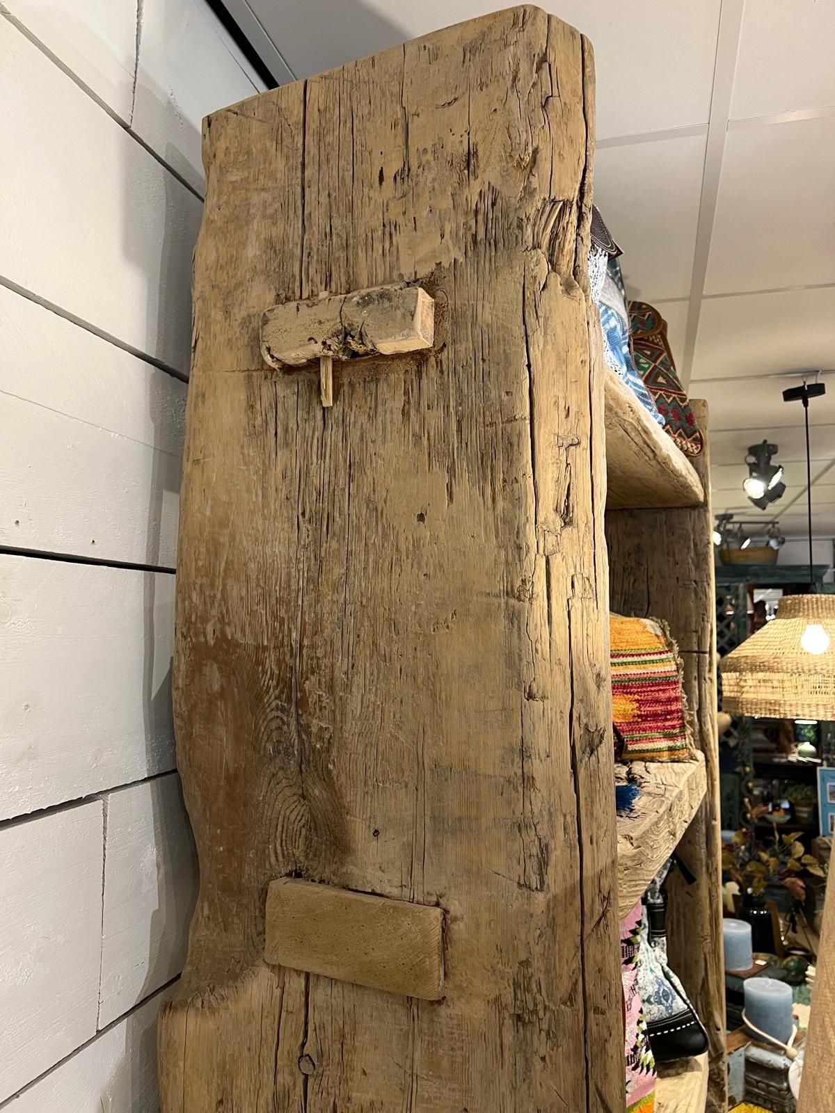 Rustic Shelving Unit - Elm Wood