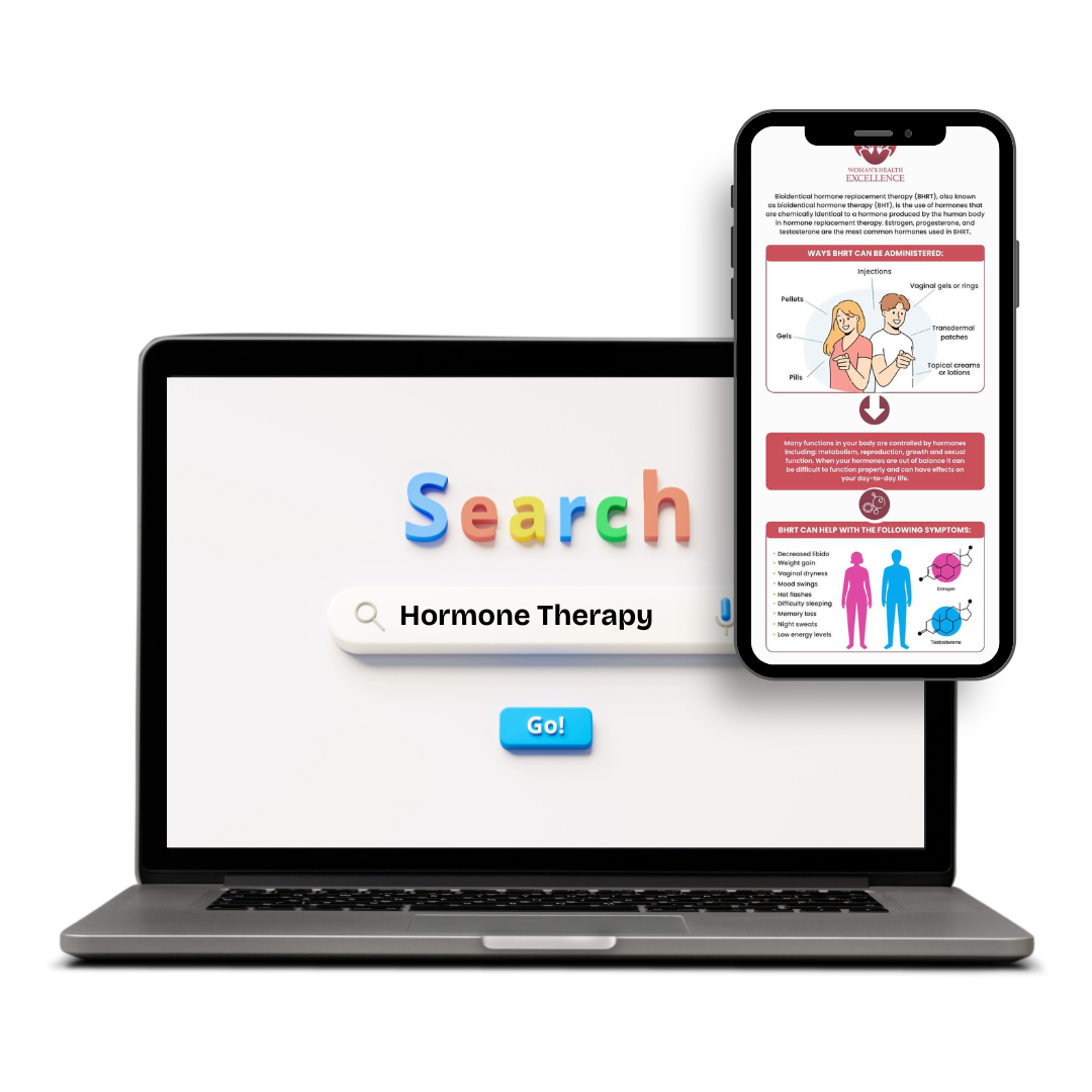 Online search for hormone therapy resources, representing education and informed health decisions