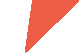 Red isosceles triangle, pointing downward. Red isosceles triangle, pointing downward.