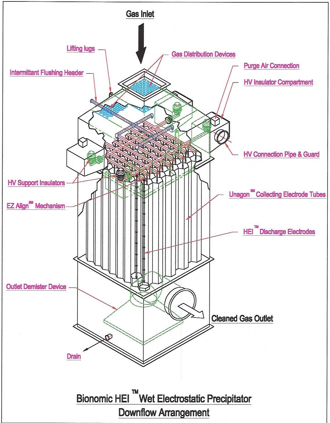 A drawing of a machine with a lot of parts on it.