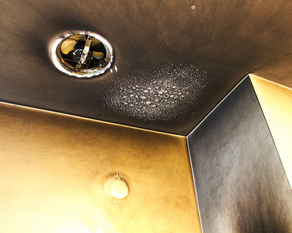 Bubbled and Smoked up Ceiling After a Kitchen Fire — Quakertown, PA — Blackwell Restoration