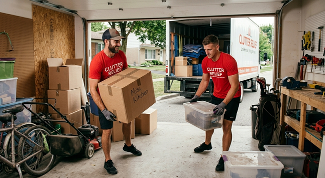 Clutter Relief Loading up Junk in Plymouth, WI 