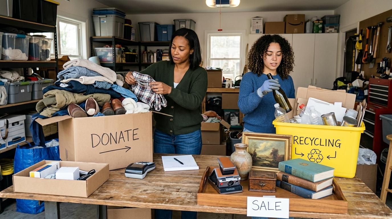 Estate cleanout and donation process in Plymouth
