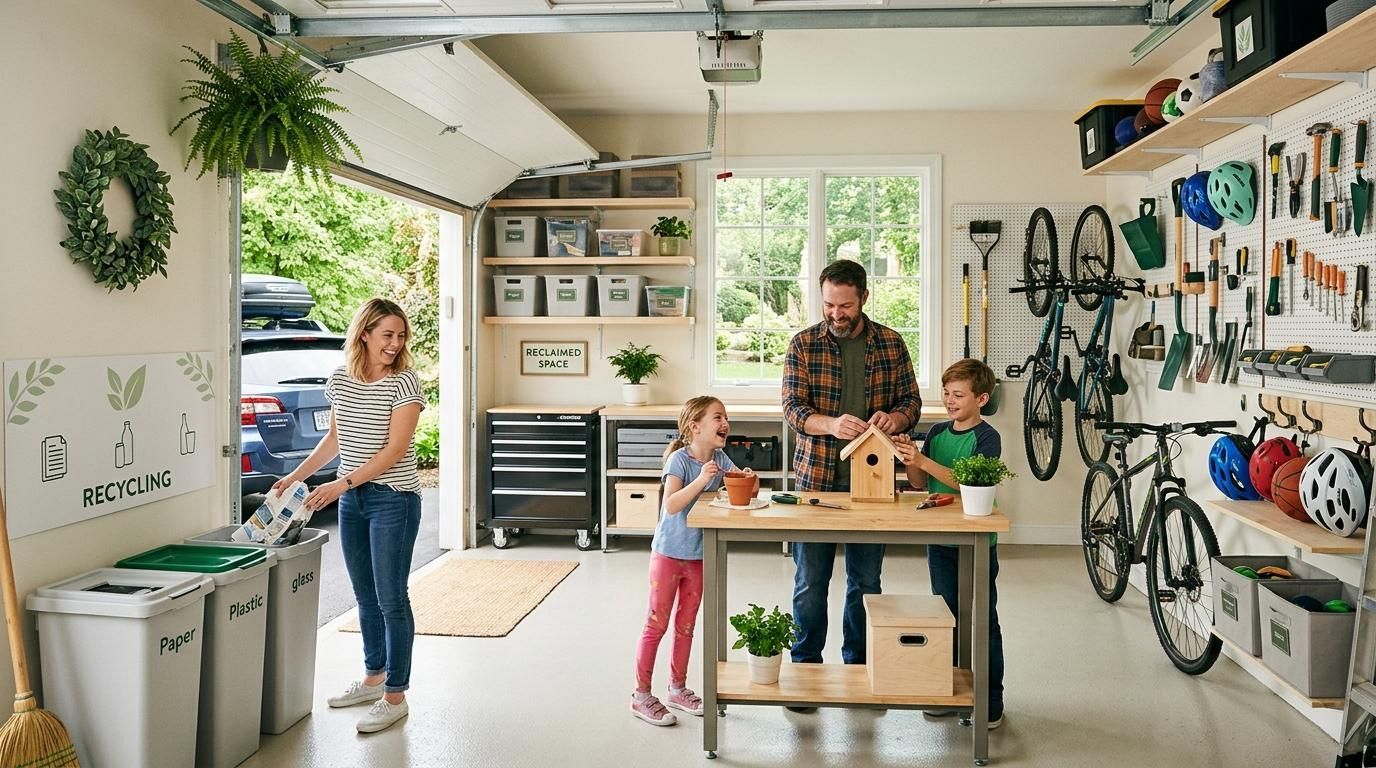 Organized garage cleanout in Plymouth, WI
