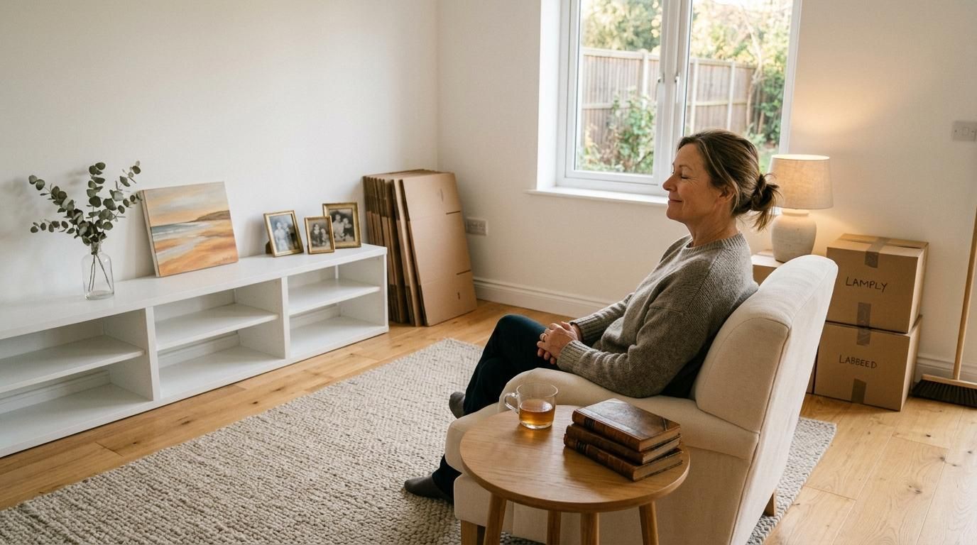 Professional estate cleanout service handling belongings with care
