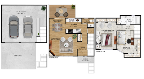2 Bedroom w/ Detached Garage