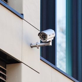 CCTV system outside the building