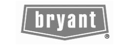 Bryant logo: White text