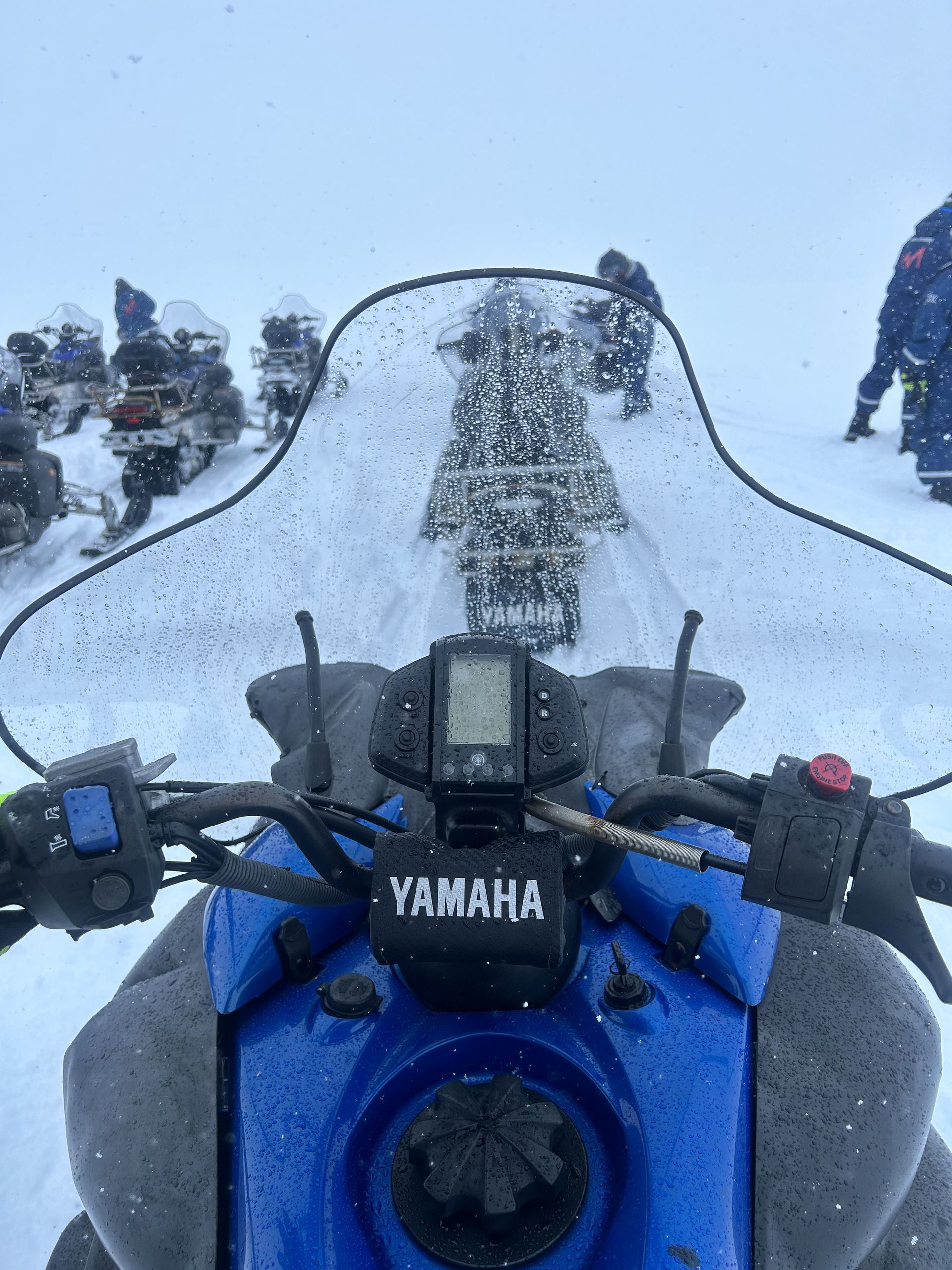 Iceland - Langjökull glacier snowmobiling