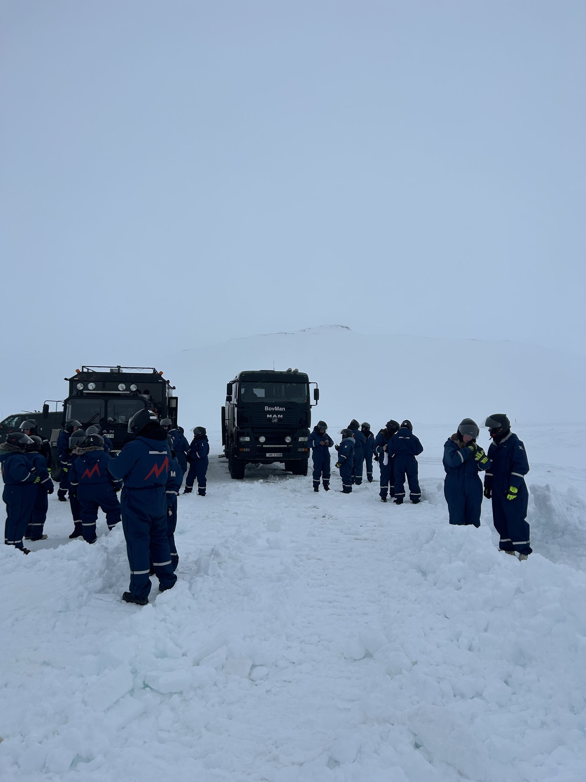 Iceland - Langjökull glacier snowmobiling