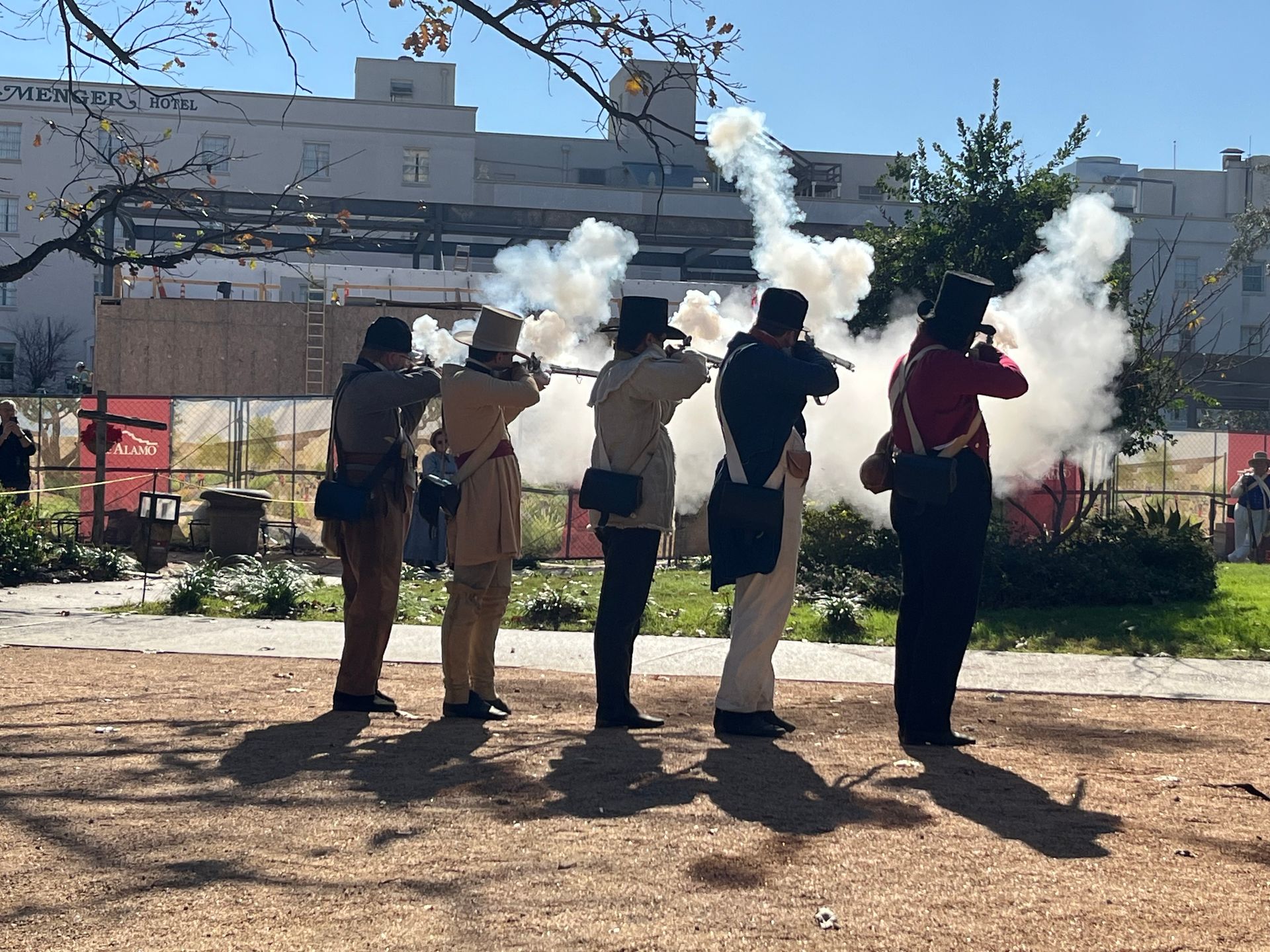 The-Alamo Mission San-Antonio Texas Demonstration of Firing and Loading Techniques