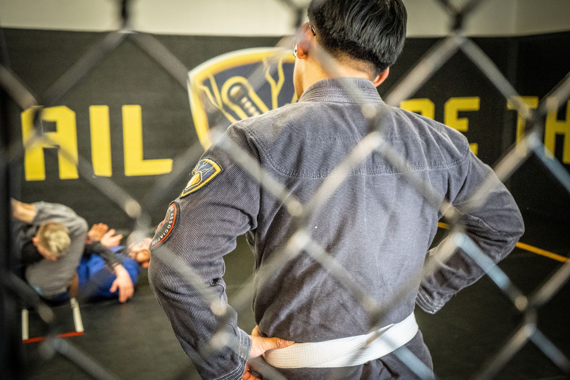 Student practicing Brazilian Jiu-Jitsu drills to progress faster at Hammer Sports and Performance in Hazlet NJ.