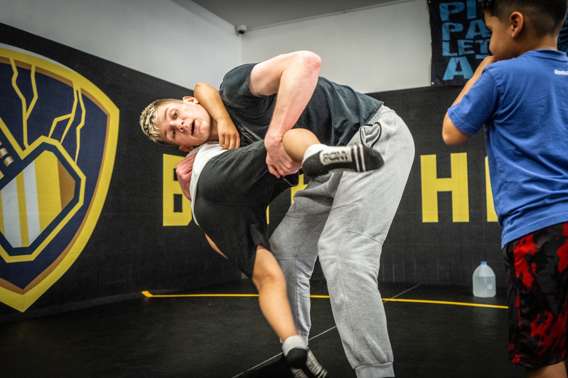 Teens learning Brazilian Jiu-Jitsu for fitness, confidence, and self-defense at Hammer Sports and Performance in Hazlet NJ.