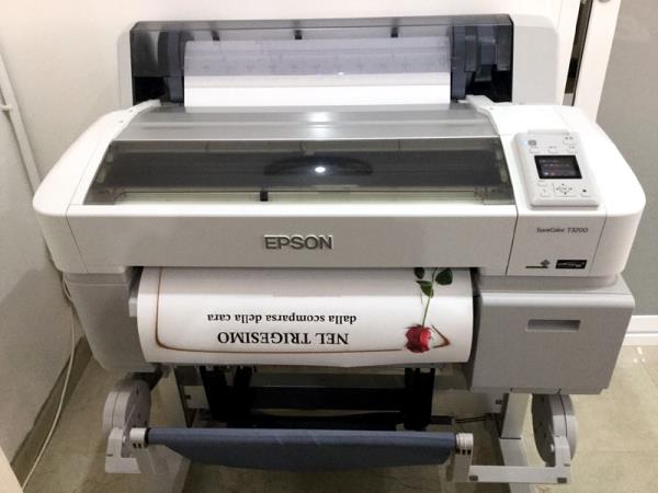 stampante per manifesti funebri