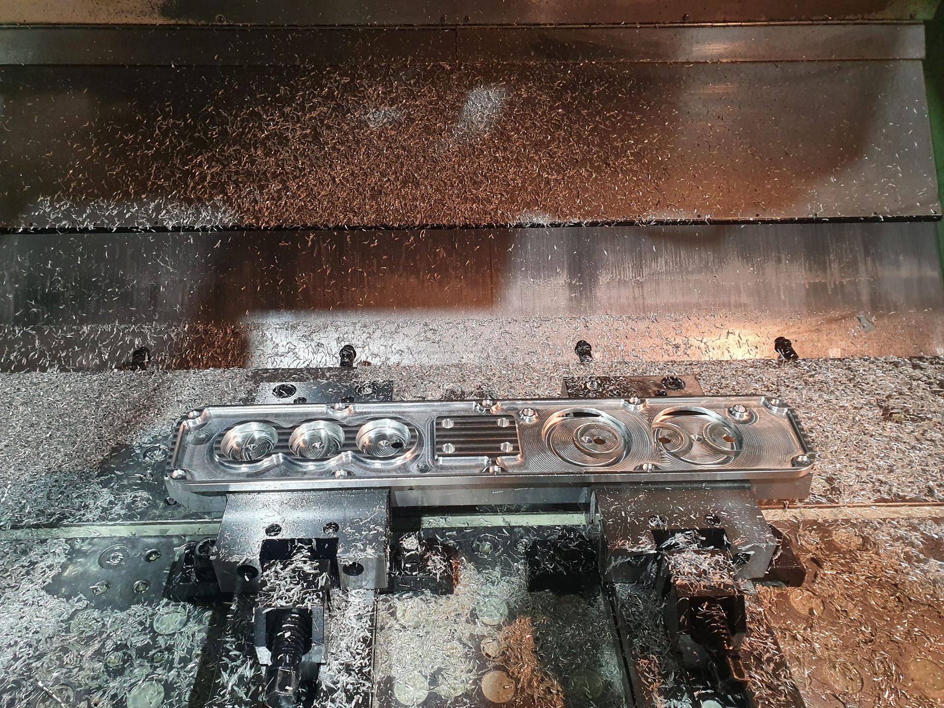 Metal Components Inside The CNC Machine — Real Engineering in Seven Hills, NSW