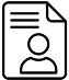 Document with a person icon, likely a profile or resume.