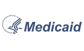 Medicaid logo with the Department of Health & Human Services emblem on the left and the word