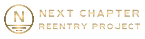 A logo for the next chapter reentry project.