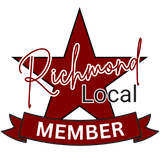 A logo for richmond local member with a red star