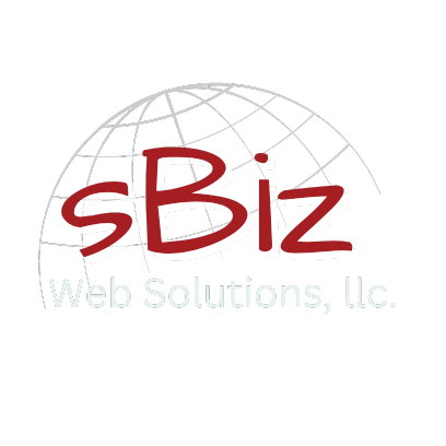 a logo for sbiz web solutions , llc