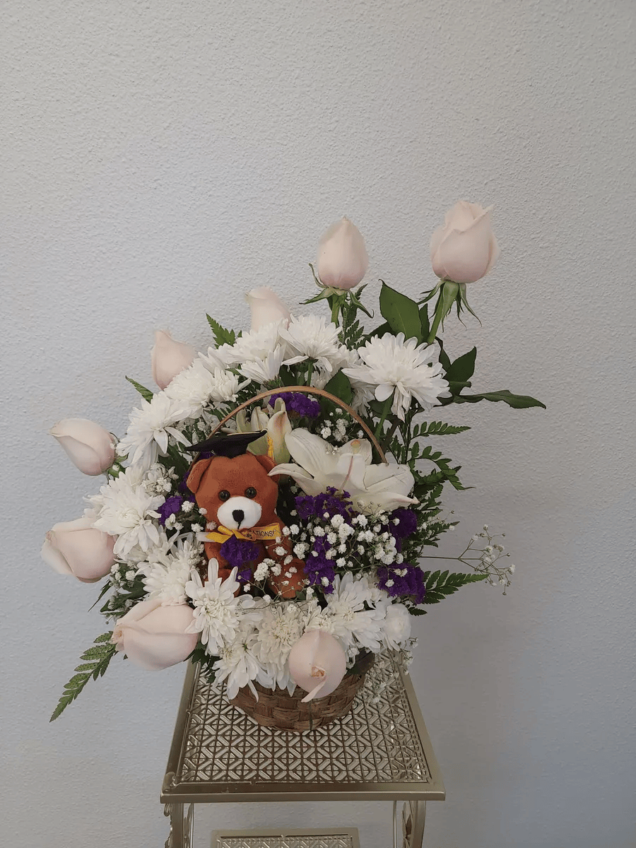 Flower in basket