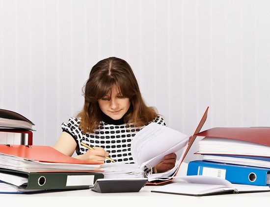 The accountant prepares for financial auditing