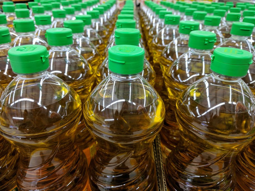 stock of bottled oil