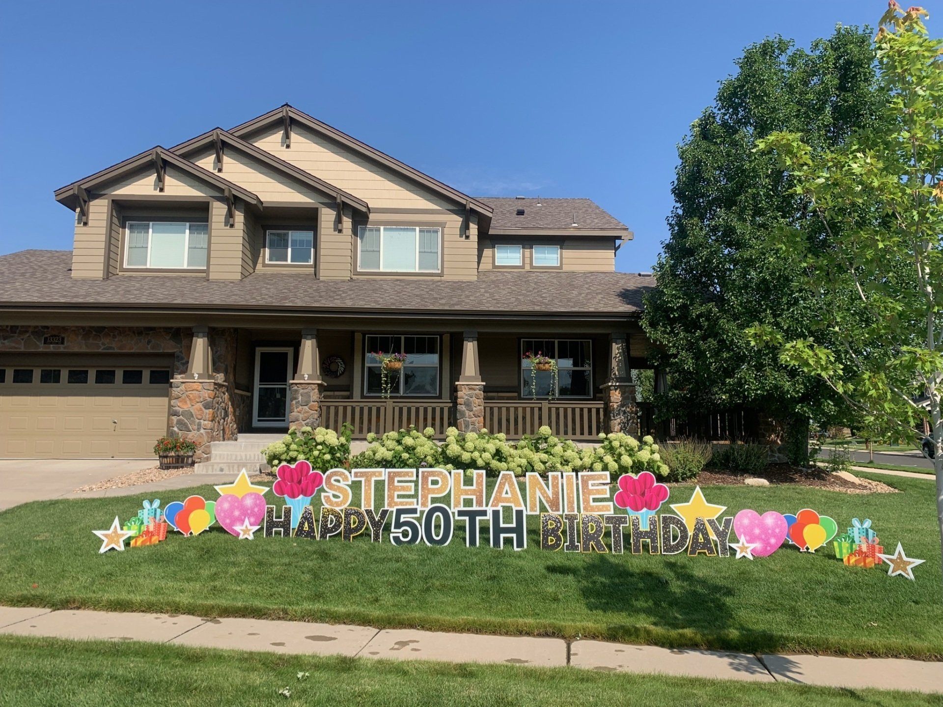 Birthday Yard Sign, Rent A Sign Near Me, Card Your Yard, Denver, CO