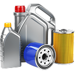 Timing belt assembly: black toothed belt looped around two pulleys, one with a blue ring. | King's Auto Center